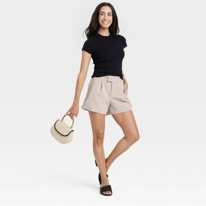 Women's Tan Dress Shorts